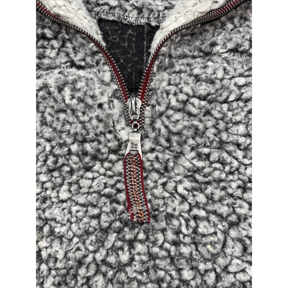 True grit Sm gray pullover Fleece‎ - Picture 3 of 10
